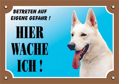 [NB93095] Waarschuwingsbord voor de Duitse herder