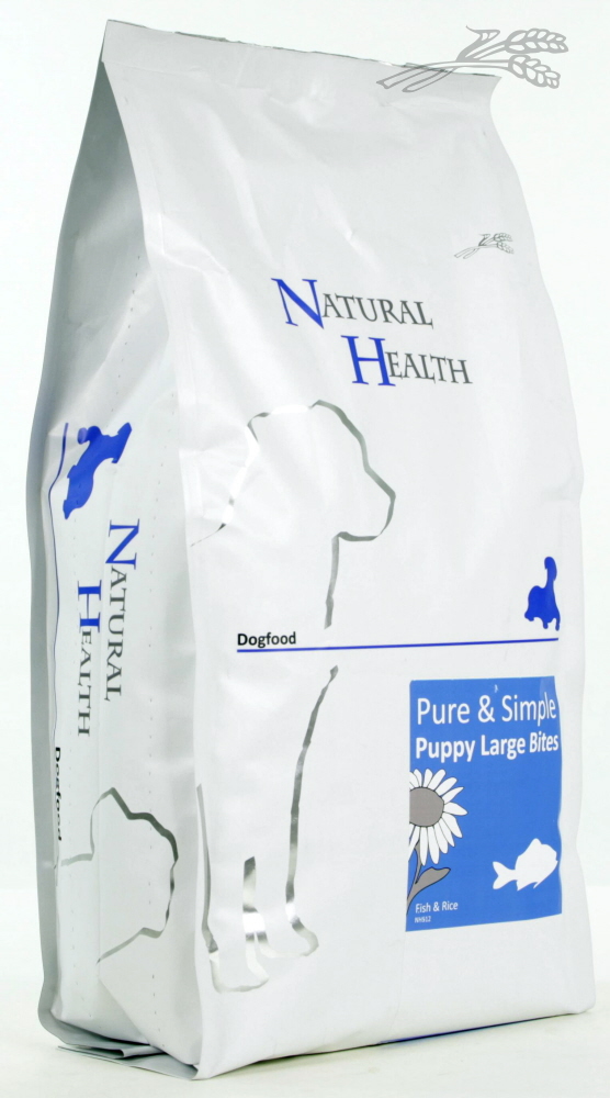 Natural Health Dog Fish & Rice Puppy Large Bite