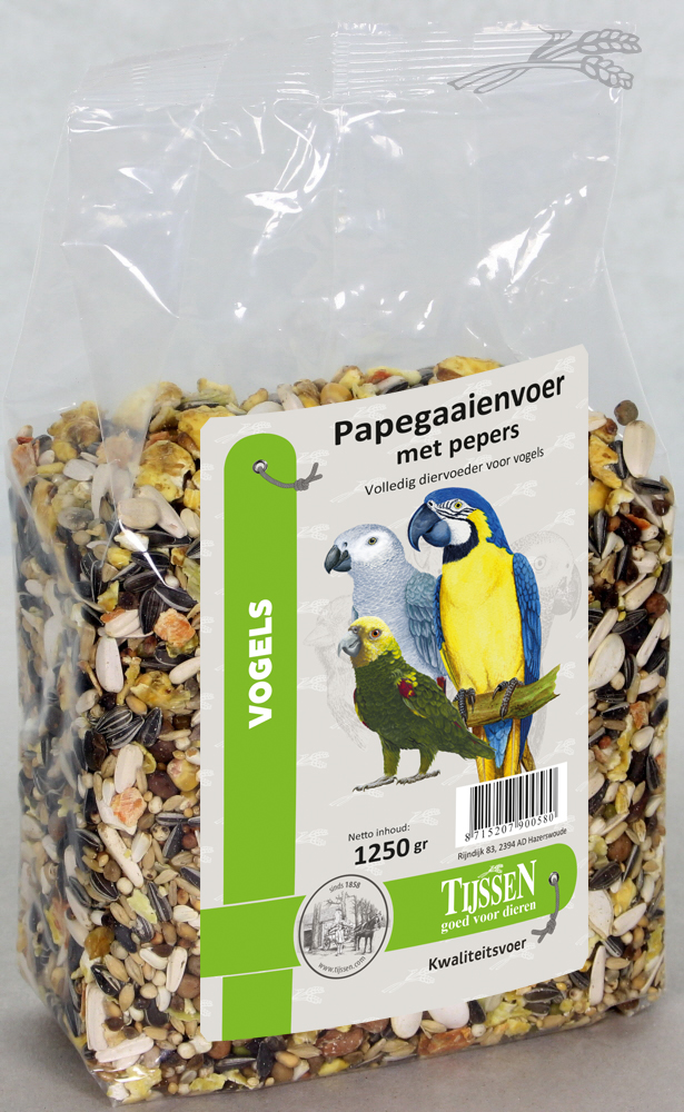 Papegaaienvoer+Pepers