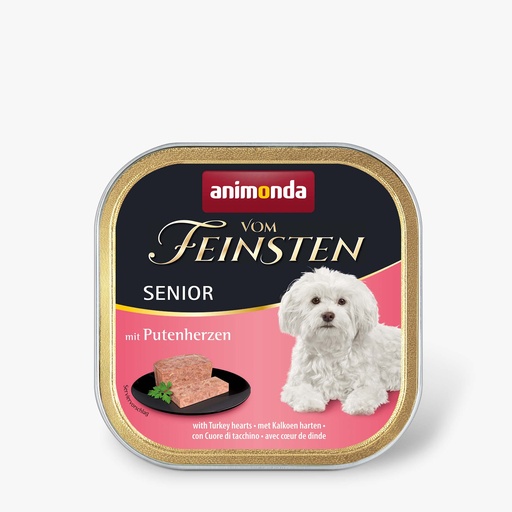 [AM82662] Feinsten Dog Senior Kalkoenhart (22 x 150 gr.)