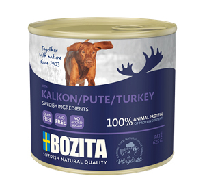 Bozita Blik Dog Kalkoen 6 x 625 gr.