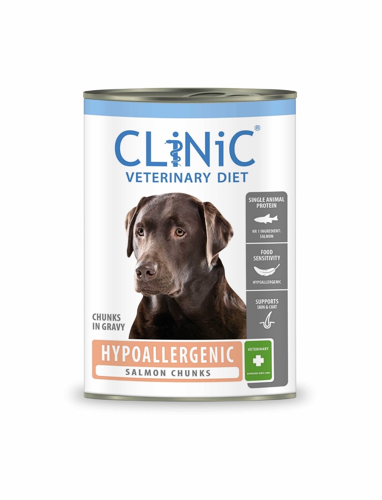 CLiNiC Dog Hypoallergenic Salmon Chunks 12 x 415 gr.