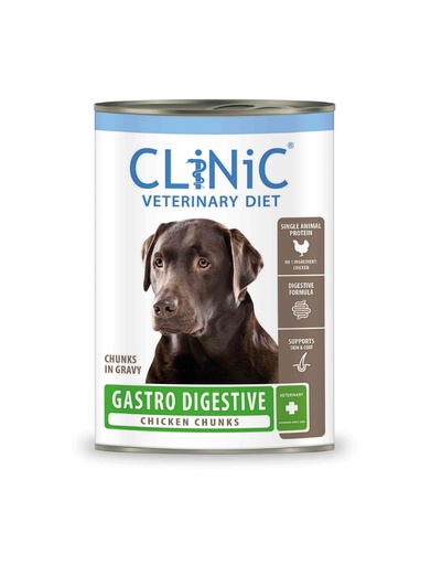 [CC220] CLiNiC Dog Gastro Digestive Chicken Chunks 12 x 415 gr.