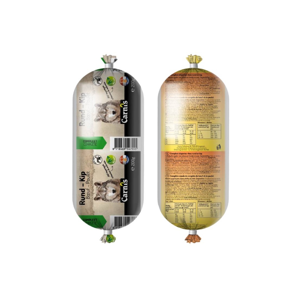 Carnis Vers Vlees Rund/Kip 20 x 500 gr.