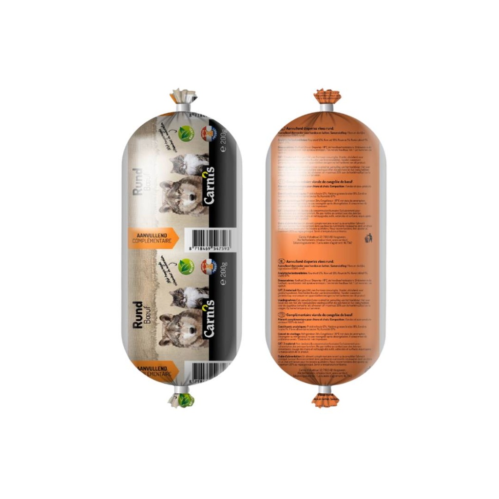 Carnis Vers Vlees Rund 10 x 1 kg.