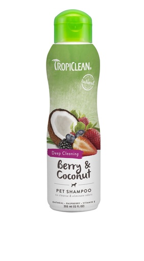 [TC20249] TropiClean Berry & Coconut Shampoo 355 ml.