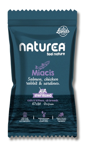 [NT43731] Naturea Cat Lands Miacis Salmon Chicken Rabbit Anchovies Sample